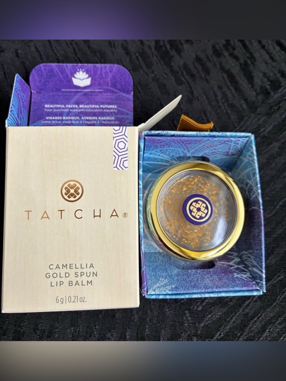 Tatcha Camellia Gold Spun Lip Balm 6g